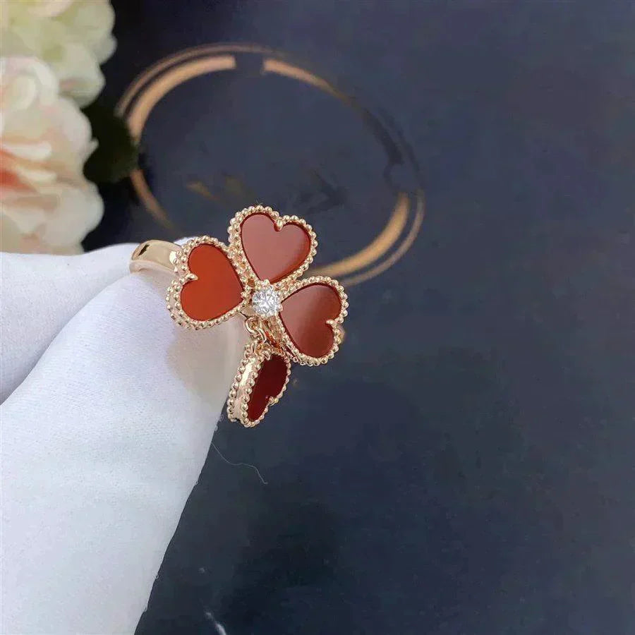 [Demi jewelry]SWEET CLOVER CARNELIAN RING