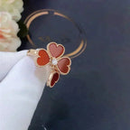 [Demi jewelry]SWEET CLOVER CARNELIAN RING