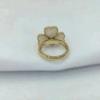 [Demi jewelry]SWEET CLOVER WHITE MOP RING