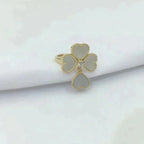 [Demi jewelry]SWEET CLOVER WHITE MOP RING