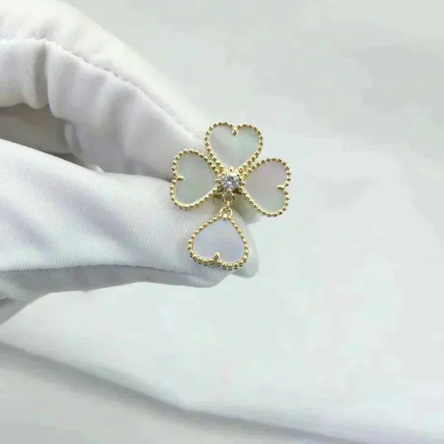 [Demi jewelry]SWEET CLOVER WHITE MOP RING