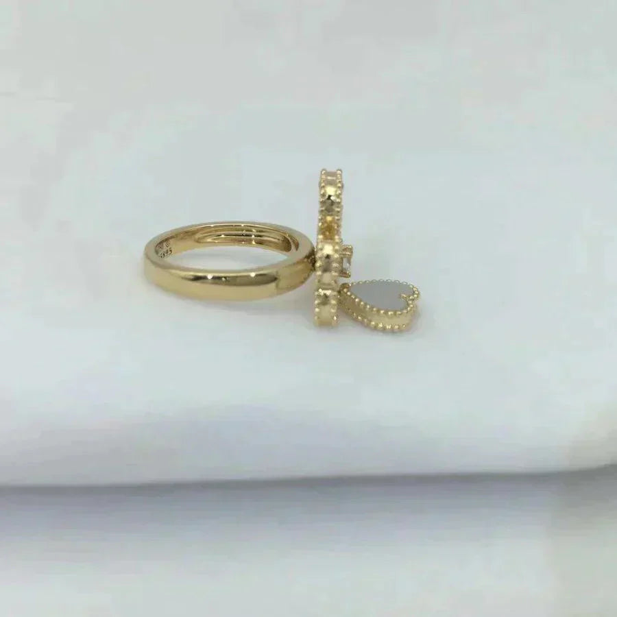[Mystic]SWEET CLOVER WHITE MOP RING