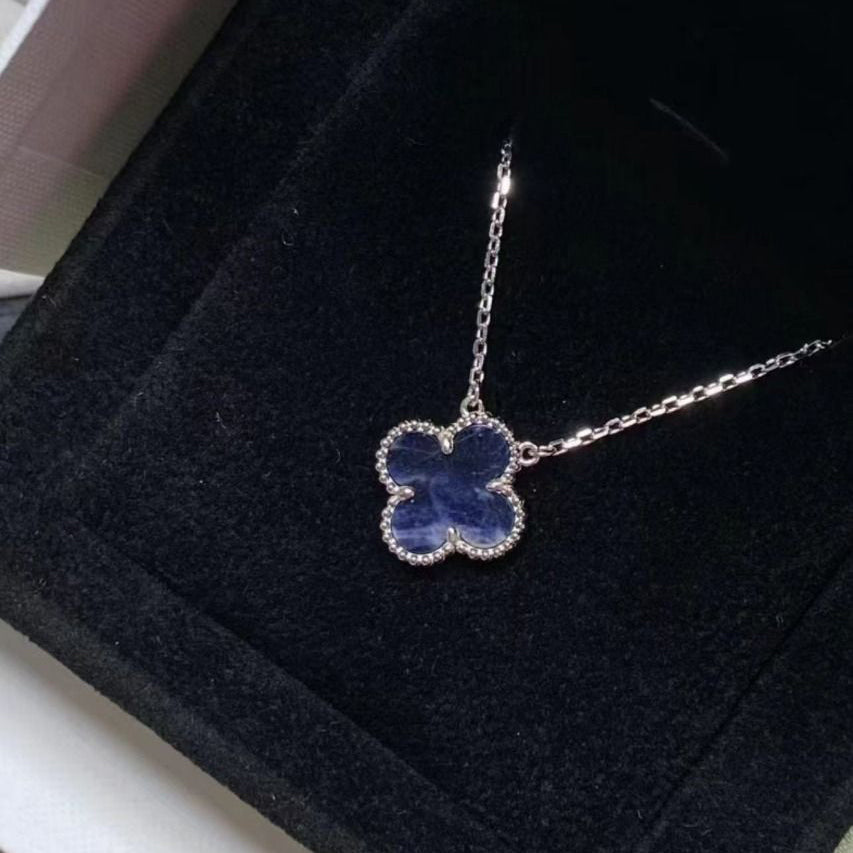 [Demi jewelry]CLOVER 15MM PIETERSITE NECKLACE SILVER