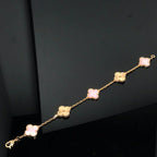 [Demi jewelry] CLOVER 5 MOTIFS  PINK MOP BRACELET COLLECTION-new