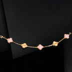 [Demi jewelry] CLOVER 5 MOTIFS  PINK MOP BRACELET COLLECTION