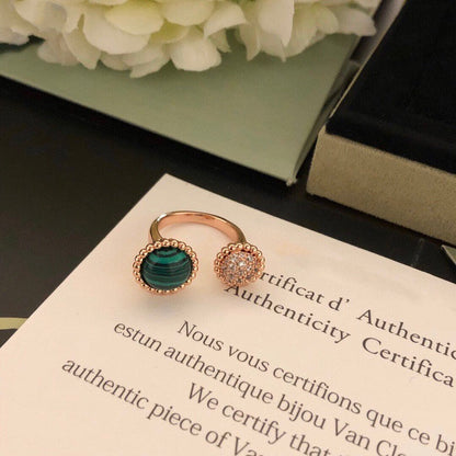 [Mystic]PERLEE COULEURS DIAMOND ROSE GOLD BETWEEN THE FINGER RING