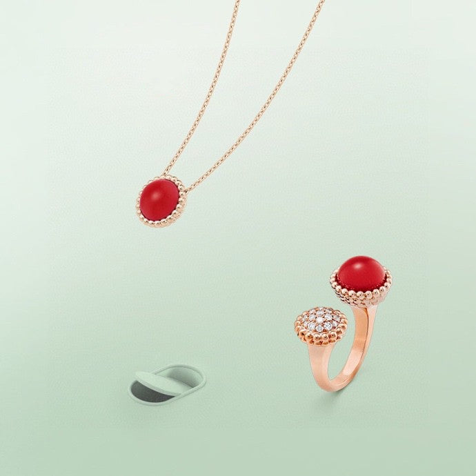 [Demi jewelry]PERLEE COULEURS DIAMOND ROSE GOLD BETWEEN THE FINGER RING