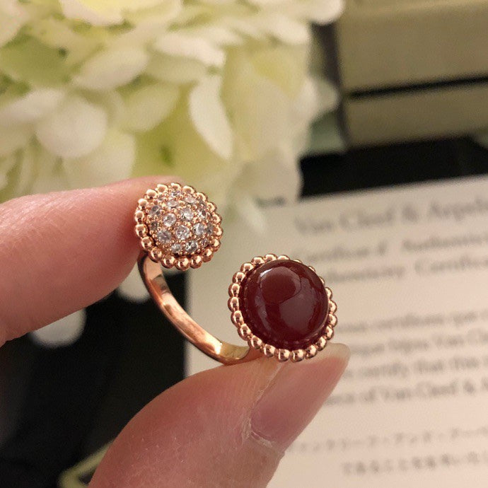 [Demi jewelry]PERLEE COULEURS DIAMOND ROSE GOLD BETWEEN THE FINGER RING