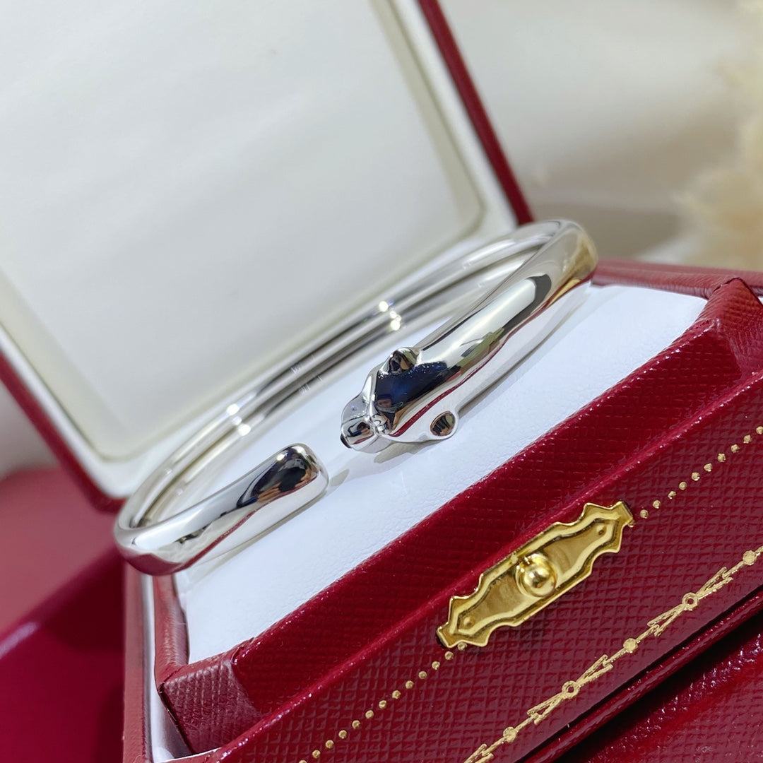 [Mystic]PANTHERE SILVER OPEN BRACELET