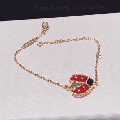 [Mystic]LUCKY SPRING 1 MOTIF PINK GOLD BRACELET