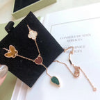 [Demi jewelry]LUCKY SPRING 4 MOTIFS ROSE GOLD NECKLACE