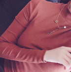 [Demi jewelry]LUCKY SPRING 4 MOTIFS ROSE GOLD NECKLACE