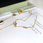 [Demi jewelry]LUCKY SPRING 4 MOTIFS ROSE GOLD NECKLACE
