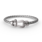 [Demi jewelry]FORCE LARGE HORSESHOE NO DIAMOND BRACELET SILVER