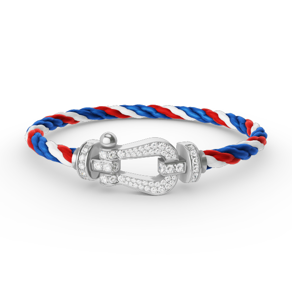 [Mystic]FORCE LARGE HORSESHOE FULL DIAMOND BRACELET SILVER