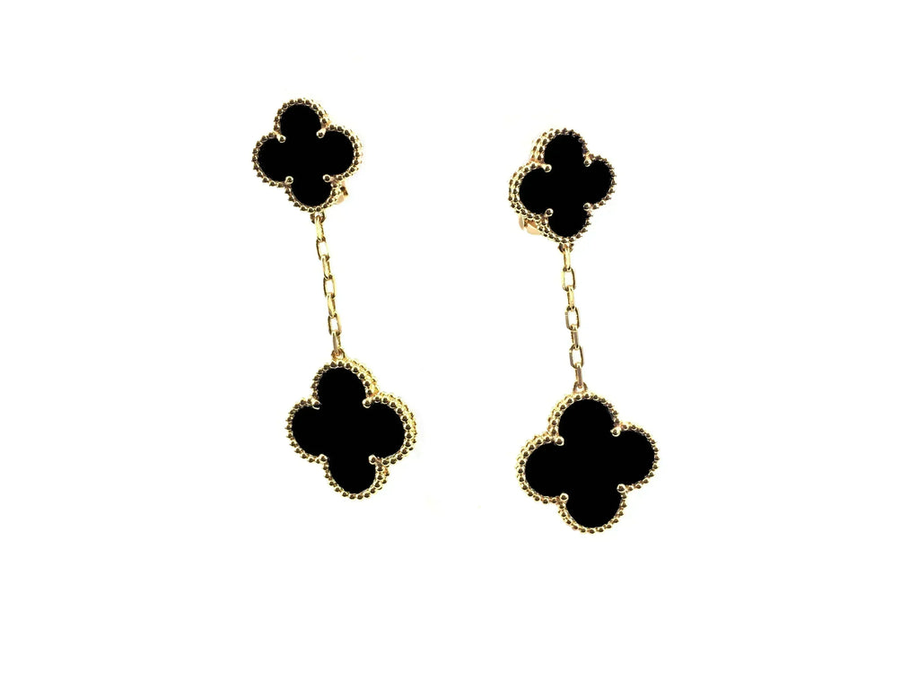 [Demi jewelry]CLOVER 2 MOTIFS  EARRINGS (MULTIPLE CHOICESC