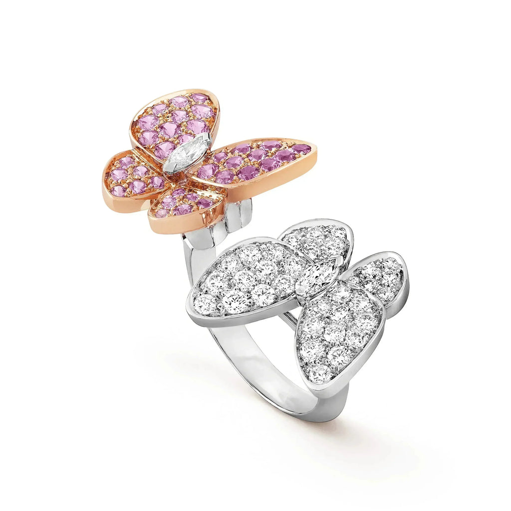[Demi jewelry]TWIN BUTTERFLY DIAMOND RING