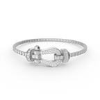 [Demi jewelry]FORCE  LARGE HORSESHOE FULL DIAMOND TENNIS BRACELET