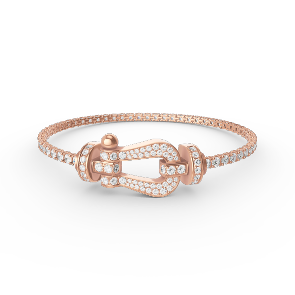 [Mystic]FORCE  LARGE HORSESHOE FULL DIAMOND TENNIS BRACELET